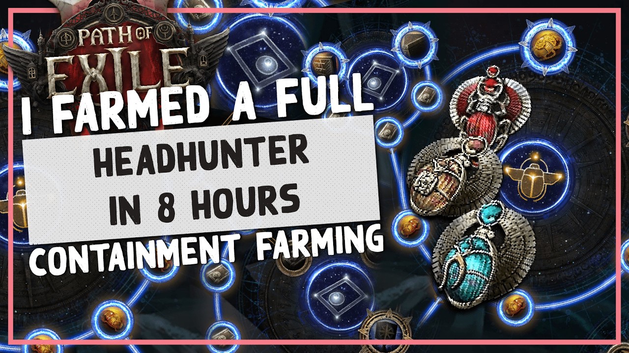 PoE 1 | I Clicked Funny Boxes For Massive Loot Until Headhunter - 3.29 Containment Scarab Farming