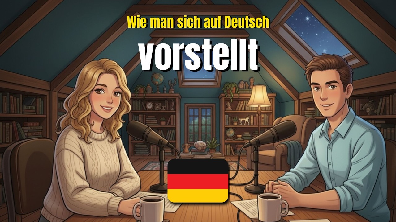 Wie man sich auf Deutsch vorstellt | German conversation exercise (A1-A2)