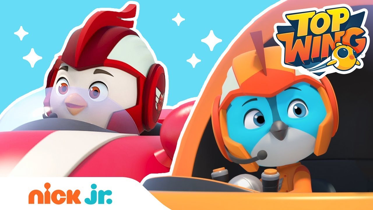 Racing, Tricks & More 🏁 Top Wing Obstacle Course Challenge | Top Wing | Nick Jr.