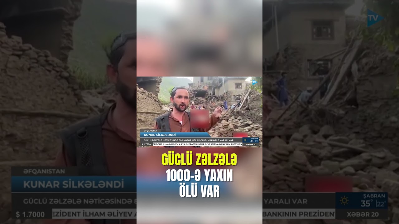 G&uuml;cl&uuml; zəlzələ 100-lərlə insanın həyatına SON QOYDU