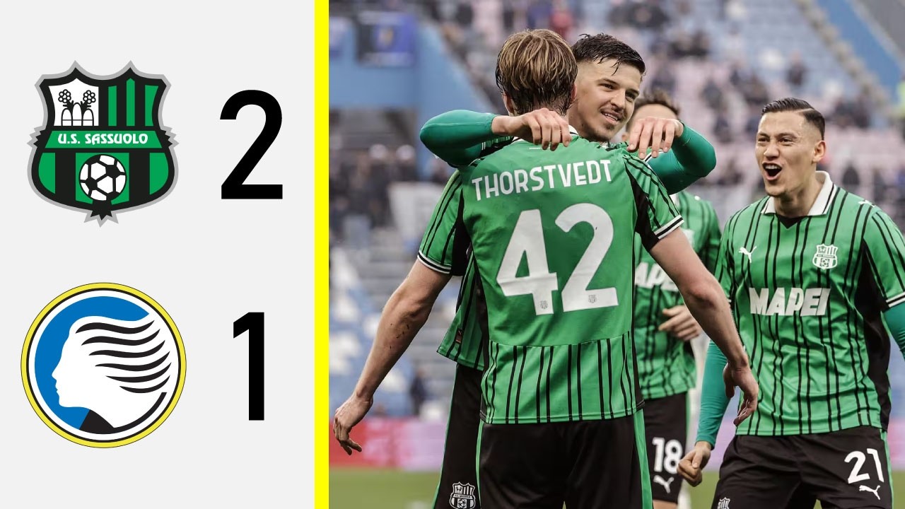 IMPRESA SASÓL, BATTUTA LA DEA IN INFERIORITÀ NUMERICA | Sassuolo-Atalanta 2-1