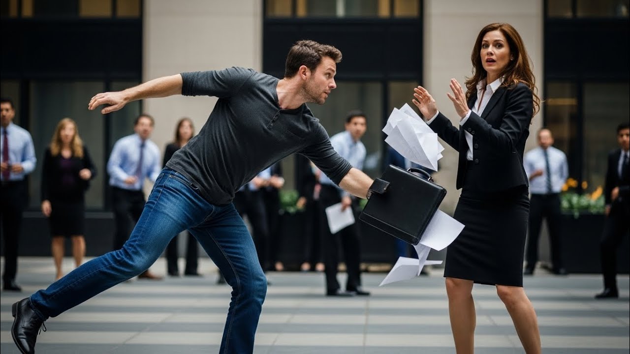 Single Dad Saved the Female CEO’s Life — Then Faded Into the Crowd Without a Word.