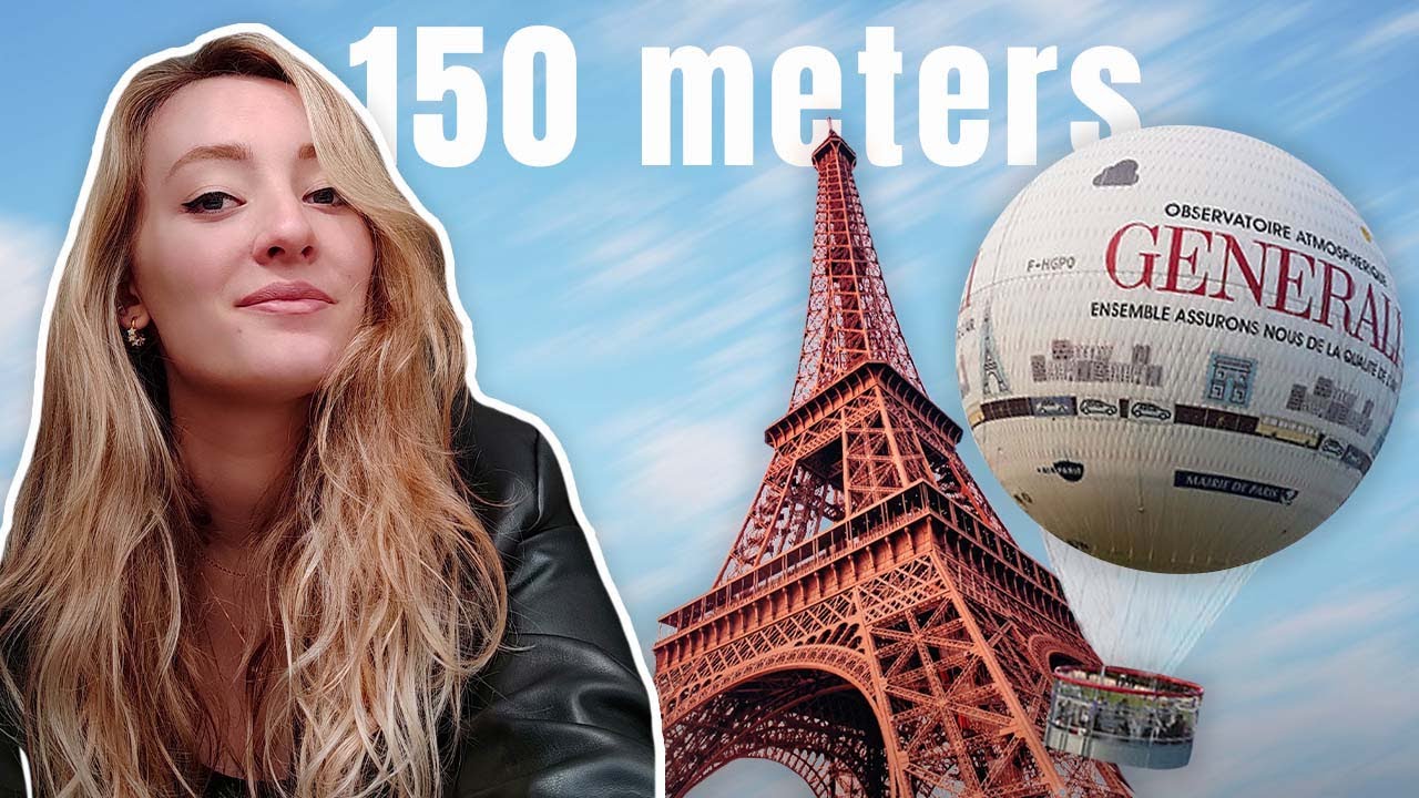 Hot Air Balloon Ride Above Paris France ! *150 meters*