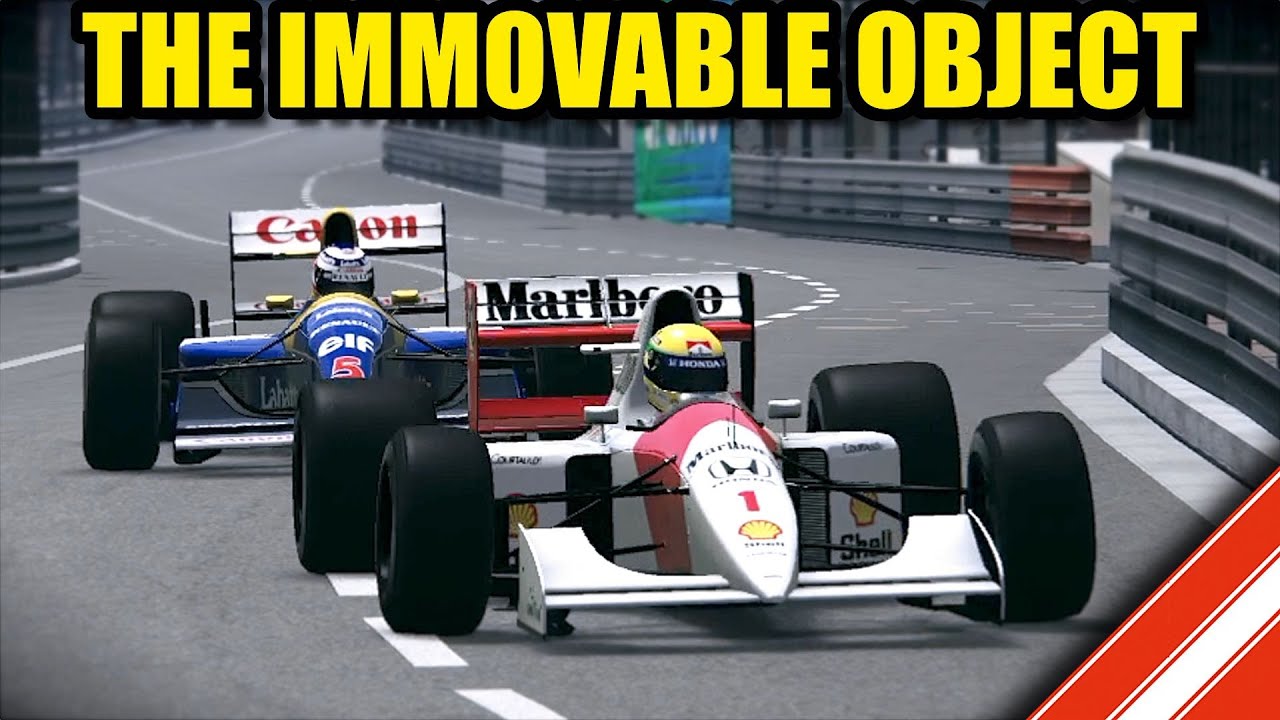 Mansell vs Senna at MONACO 1992 // Assetto Corsa F1 VR