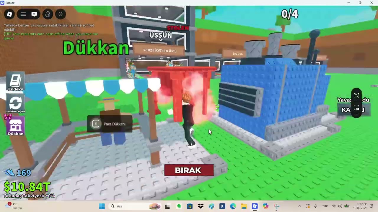 bilgisayarda steal a brainrot oynuyorum part1