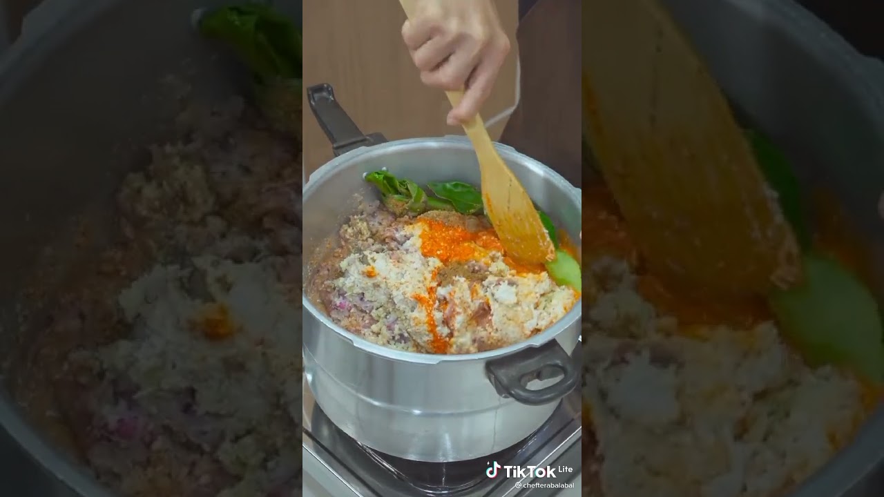 masak daging rendang pake presto