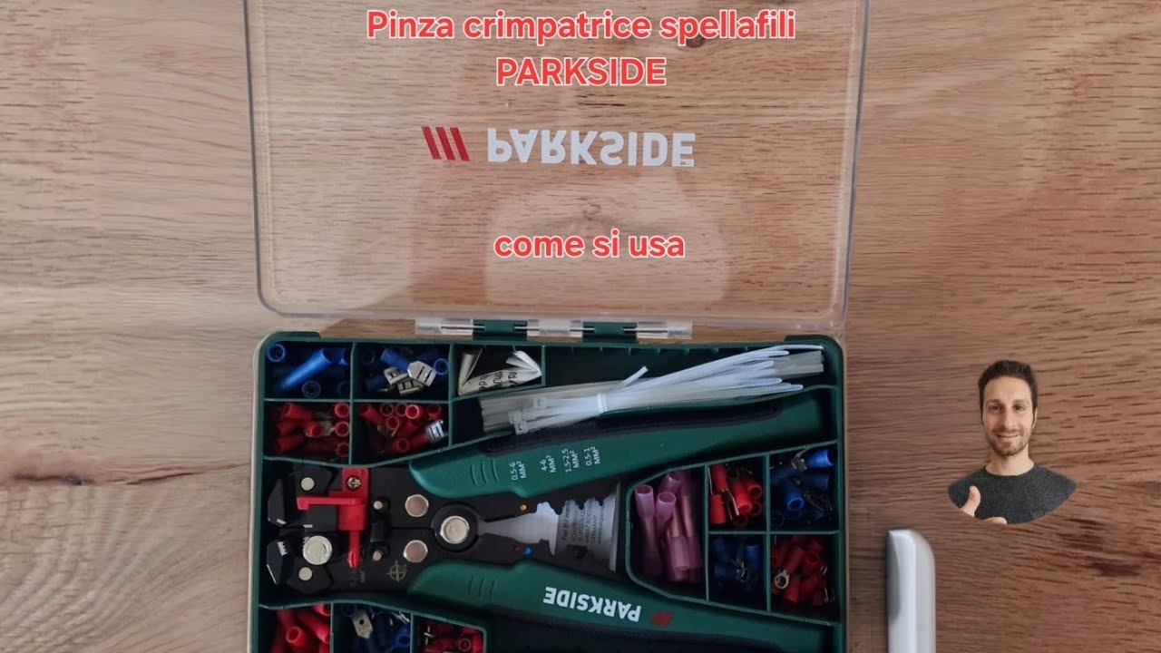 Pinza crimpatrice spellafili Parkside come si usa