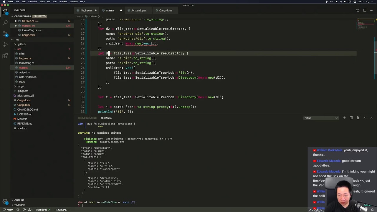 Improving a Rust CLI app | Stream | Rustlang