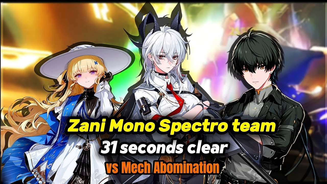s0r1 Zani mono spectro highest 🔥 damage rotation with Rover & Phoebe in Mobile | Wuthering Waves 