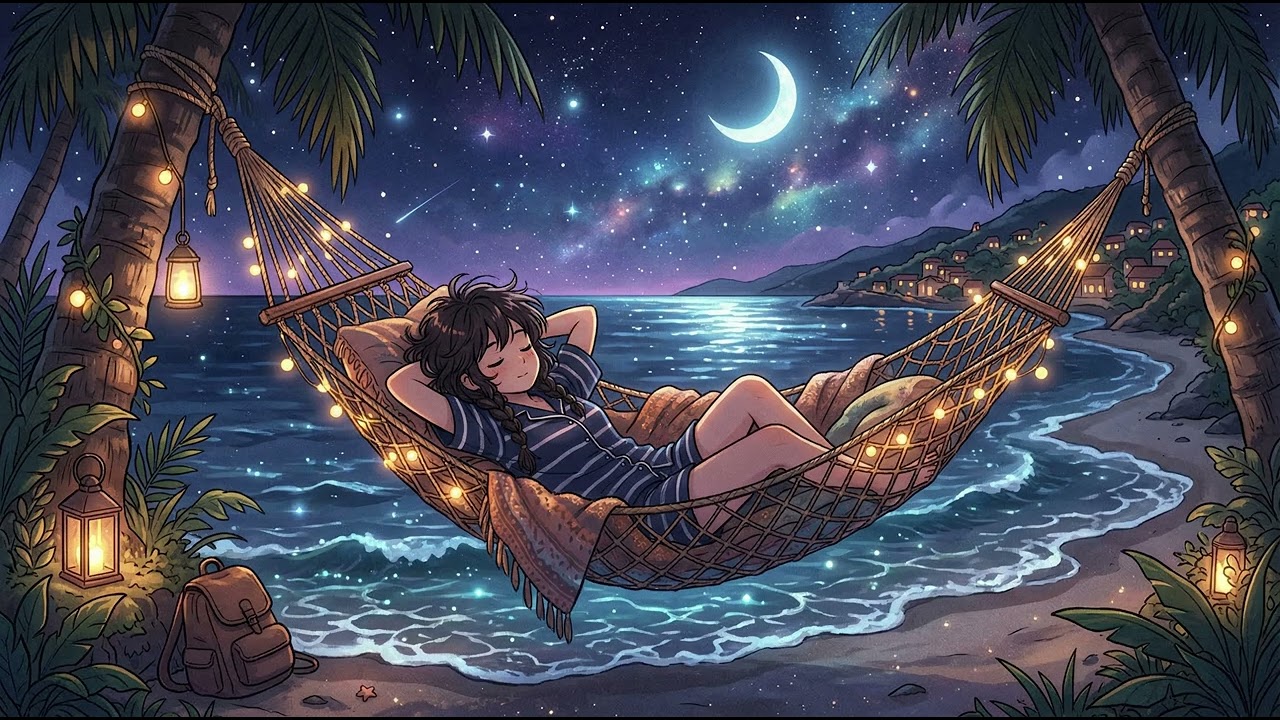 Slow Lofi Sleep Waves 1 hour [ Sleep ] [ Relax ]