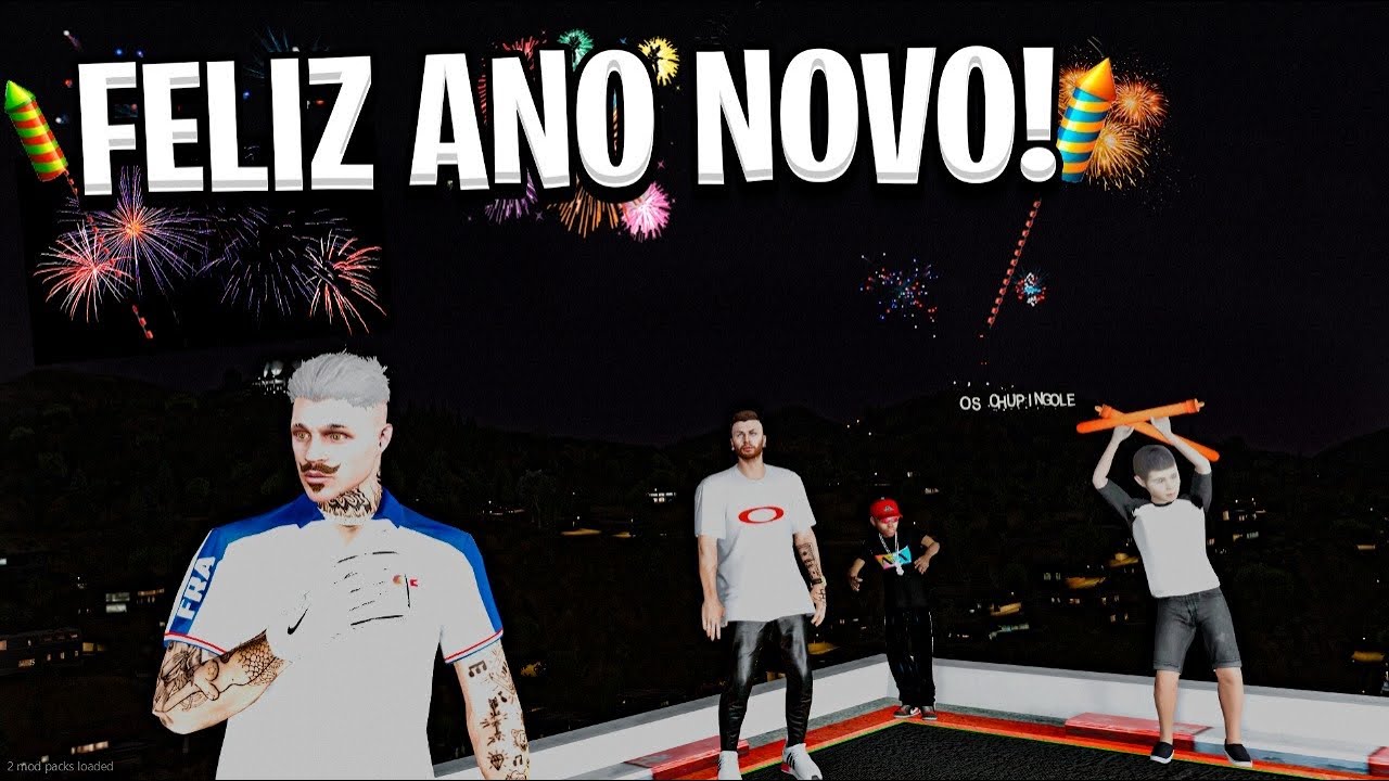 OLHA COMO FOI O NOSSO FINAL DE ANO *FELIZ ANO NOVO!* | GTA V: VIDA REAL 