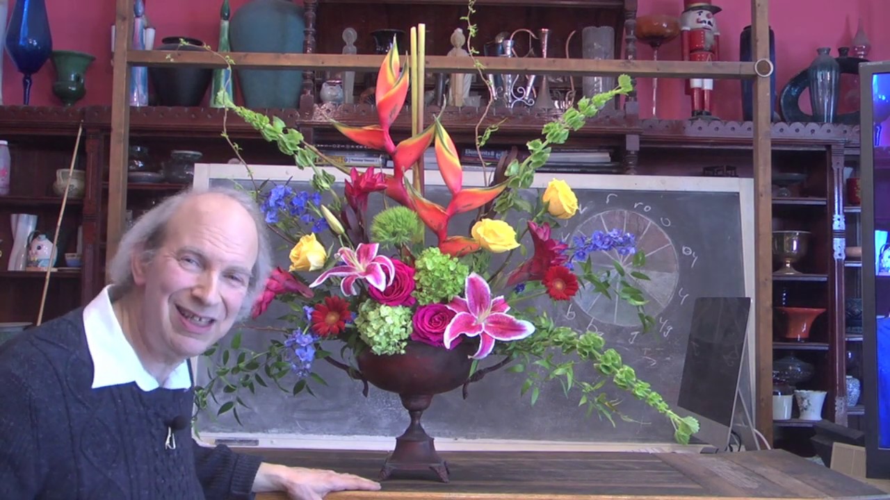 How to Make an Amazing Tropical Nouveau  Flower Arrangement