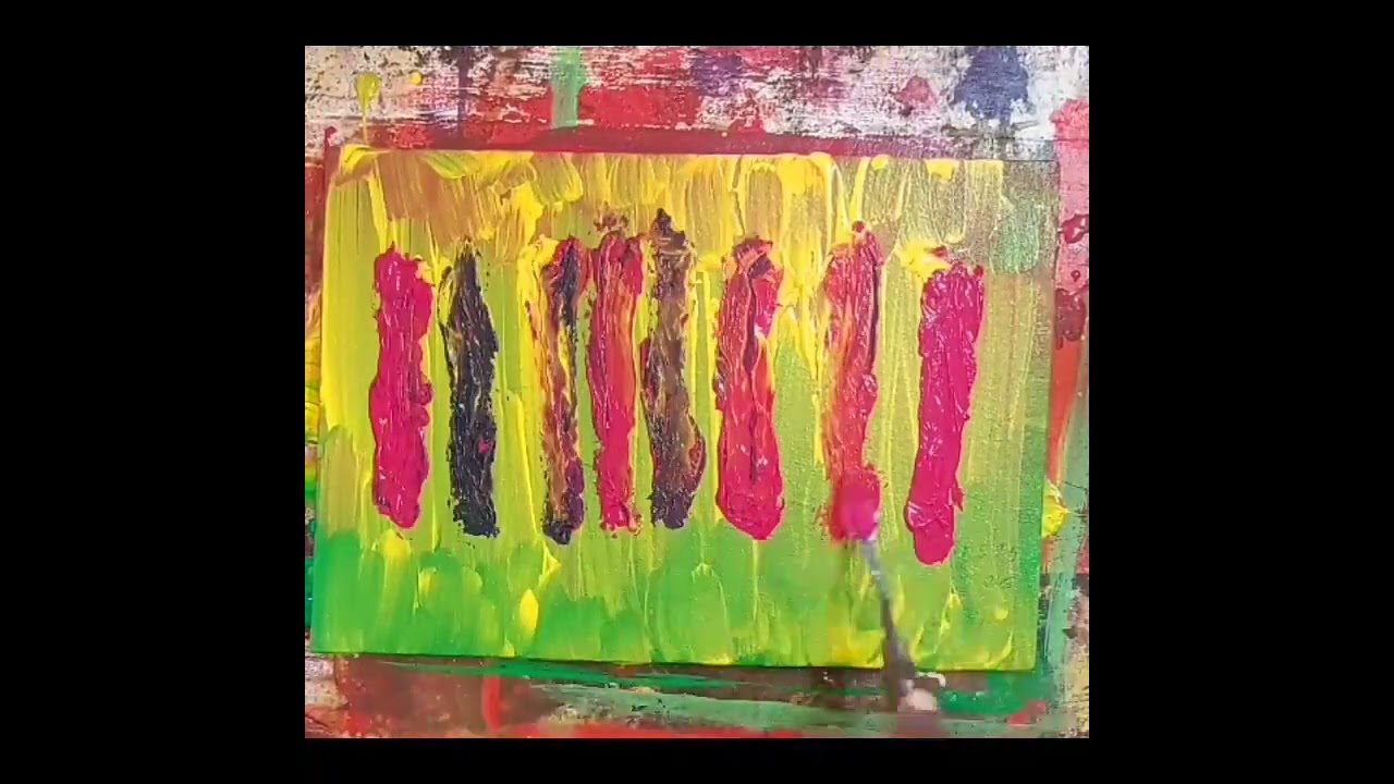 How to draw maasai abstract painting