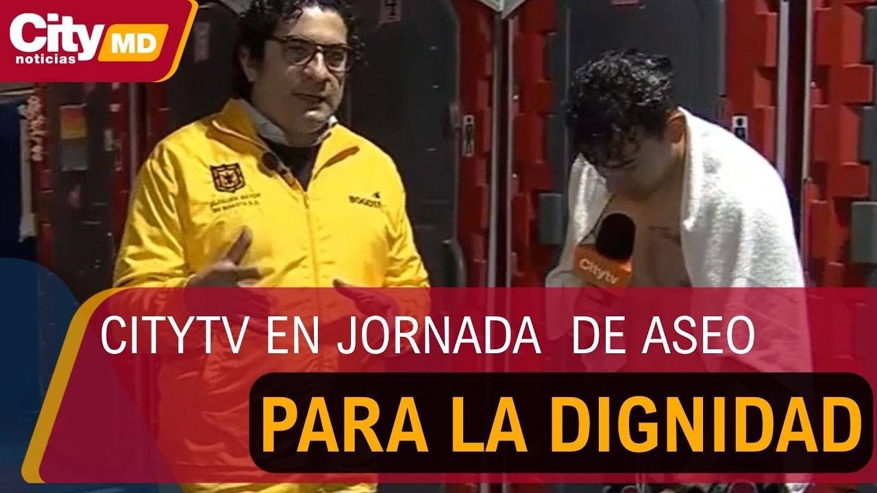 Periodista de Citytv se une a jornada de aseo para habitantes de calle en vivo | CityTv