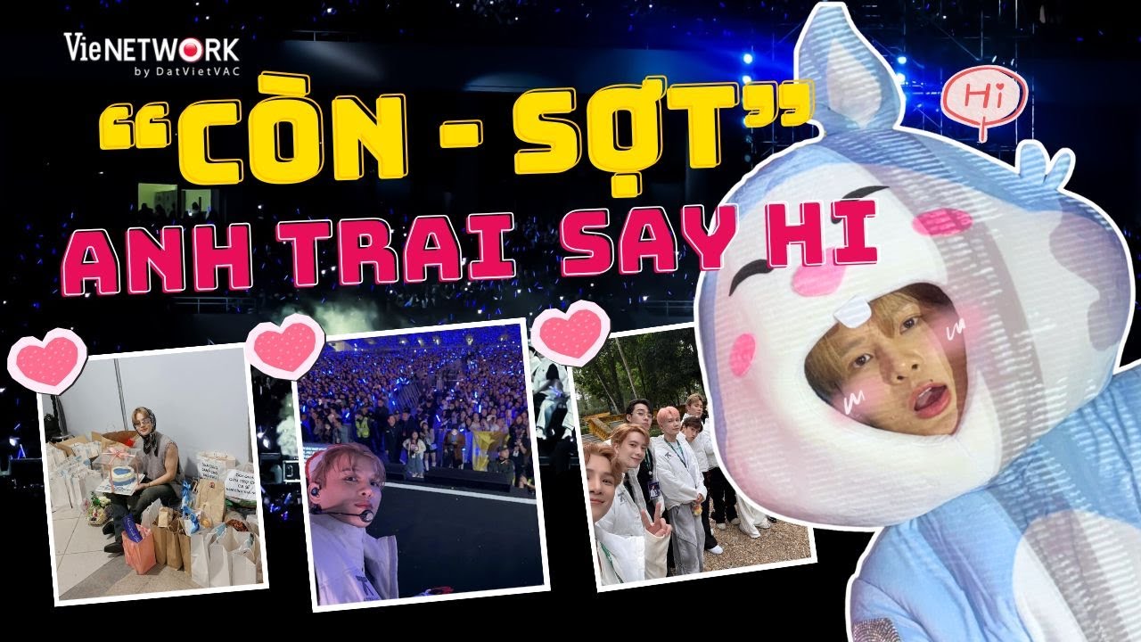 Vlog "CÒN-SỢT" ANH TRAI SAY HI HÀ NỘI tại SVĐ Mỹ Đình - kỷ niệm đáng yêu | PHẠM ĐÌNH THÁI NGÂN VLOG