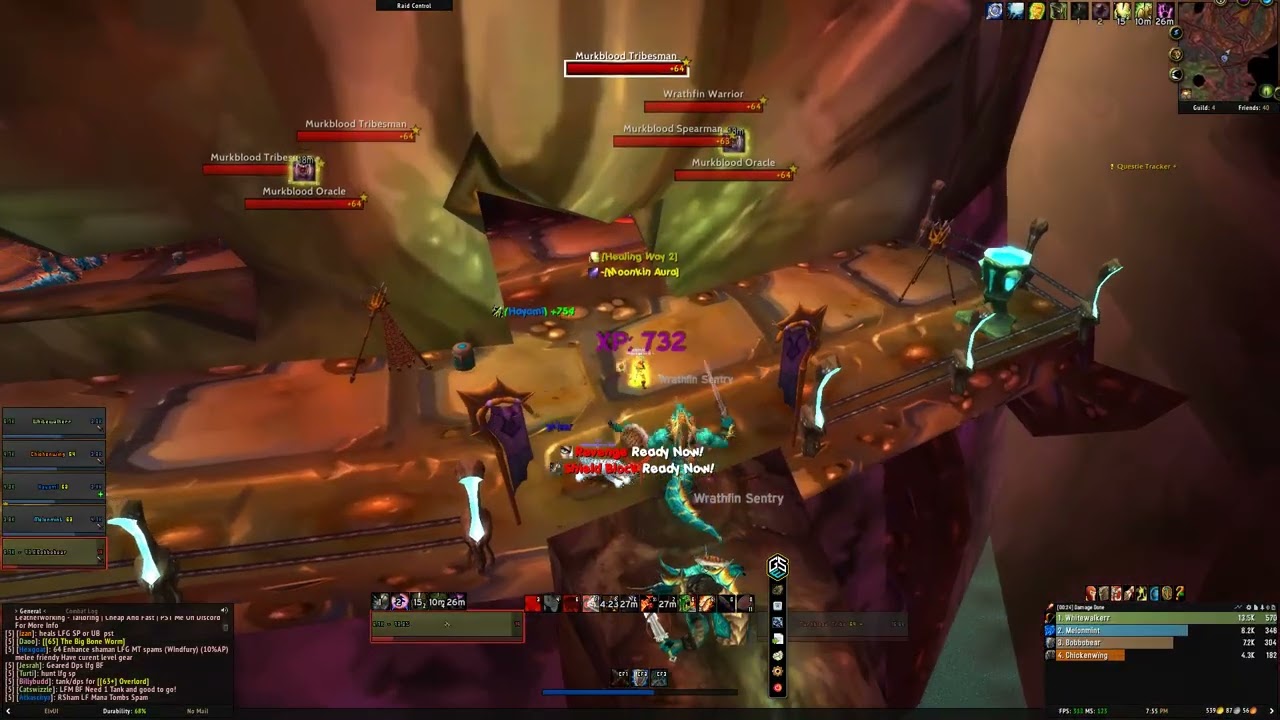 TBC Classic Prot Warrior Tank Underbog