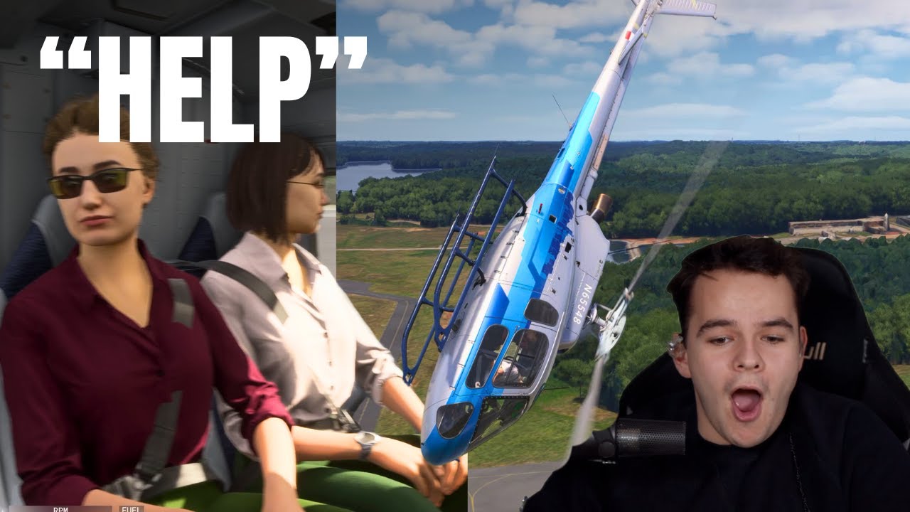 My Helicopter Passengers Are FRIGHTENED In MSFS2024