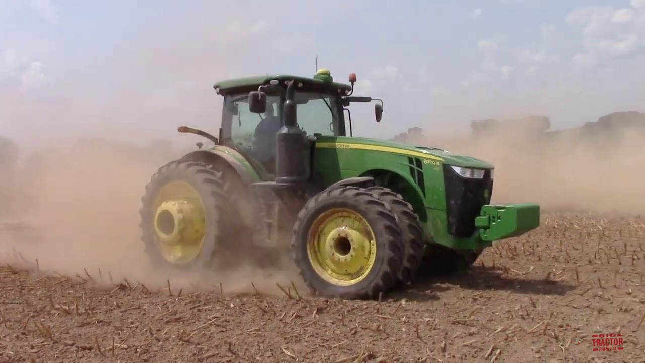 Big JOHN DEERE Tractors Working on a Dairy Farm