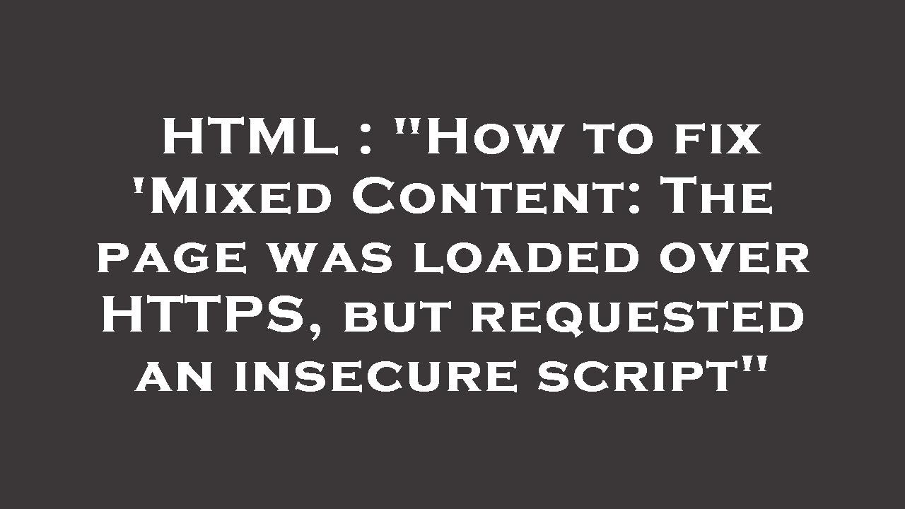 HTML : 