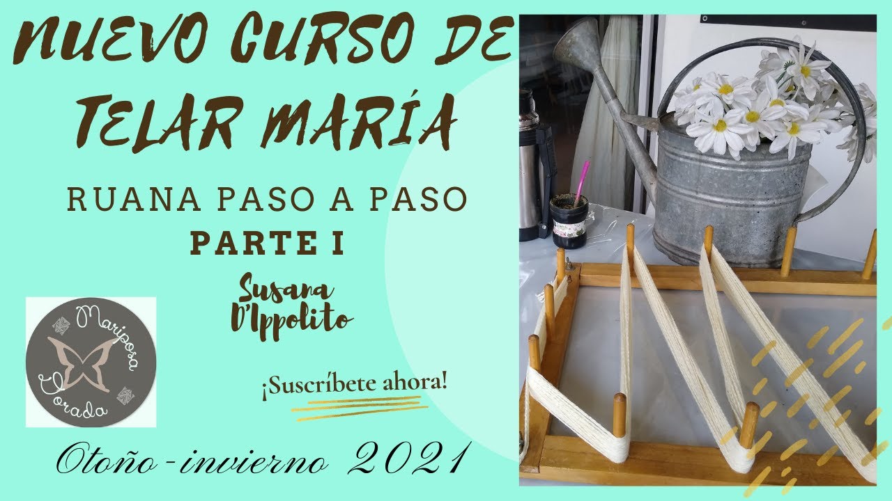 Curso de Telar RUANA CORTA CON CHALINA Y GUARDA EN RELIEVE paso a paso PARTE I  y tres SUSYTIPS!!!