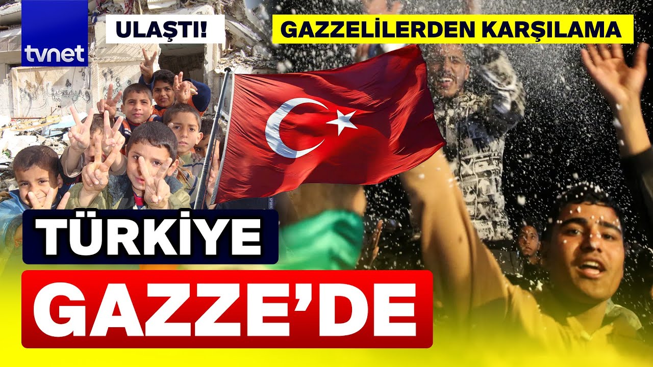Türkler Gazze'ye girdi! Türk'ü gören Gazzelilerin yürek ısıtan sevinci kameralarda!