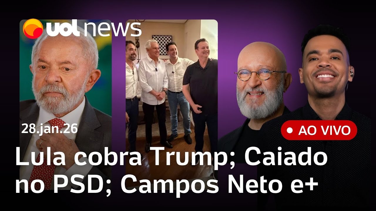 Campos Neto citado no Master; Caiado muda o tabuleiro das eleições 2026; Lula cobra Trump e+ ao vivo