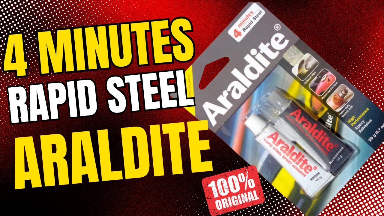 4 Minutes Rapid Steel Araldite Epoxy Adhesive Glue Review and Usage Guide for Plastic Rubber Ceramic