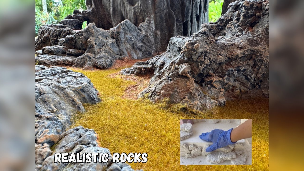 Create Realistic Rocks for Your Village Display Using Sculptamold