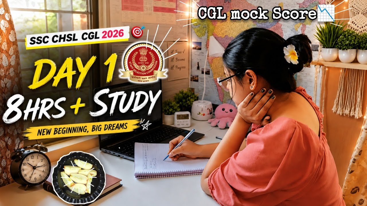 Day-01 ✅ SSC CHSL CGL 2026 🎯📚 75 days syllabus completion challenge ❤️&zwj;🔥 