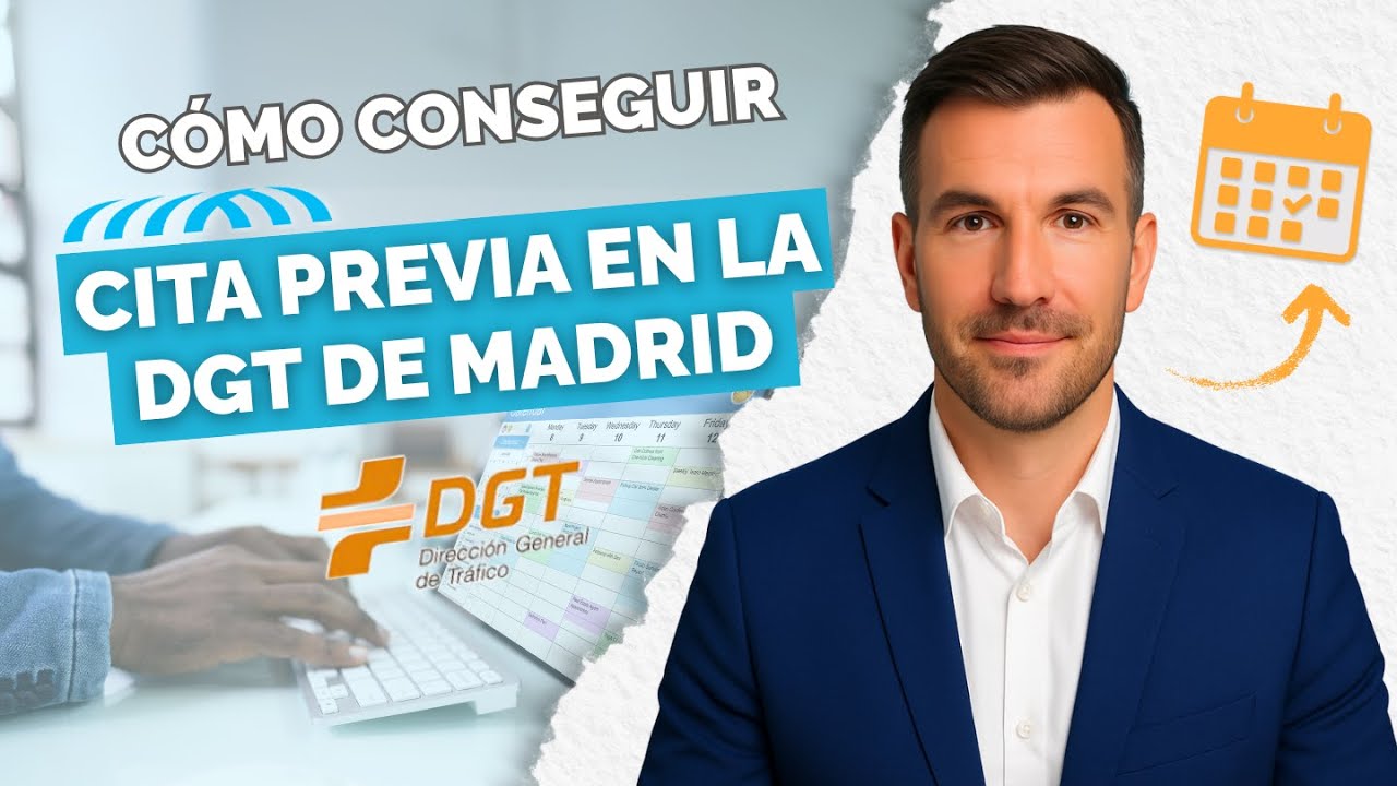 Cómo pedir CITA PREVIA en la DGT de Madrid PASO A PASO (2025) 🚘📆