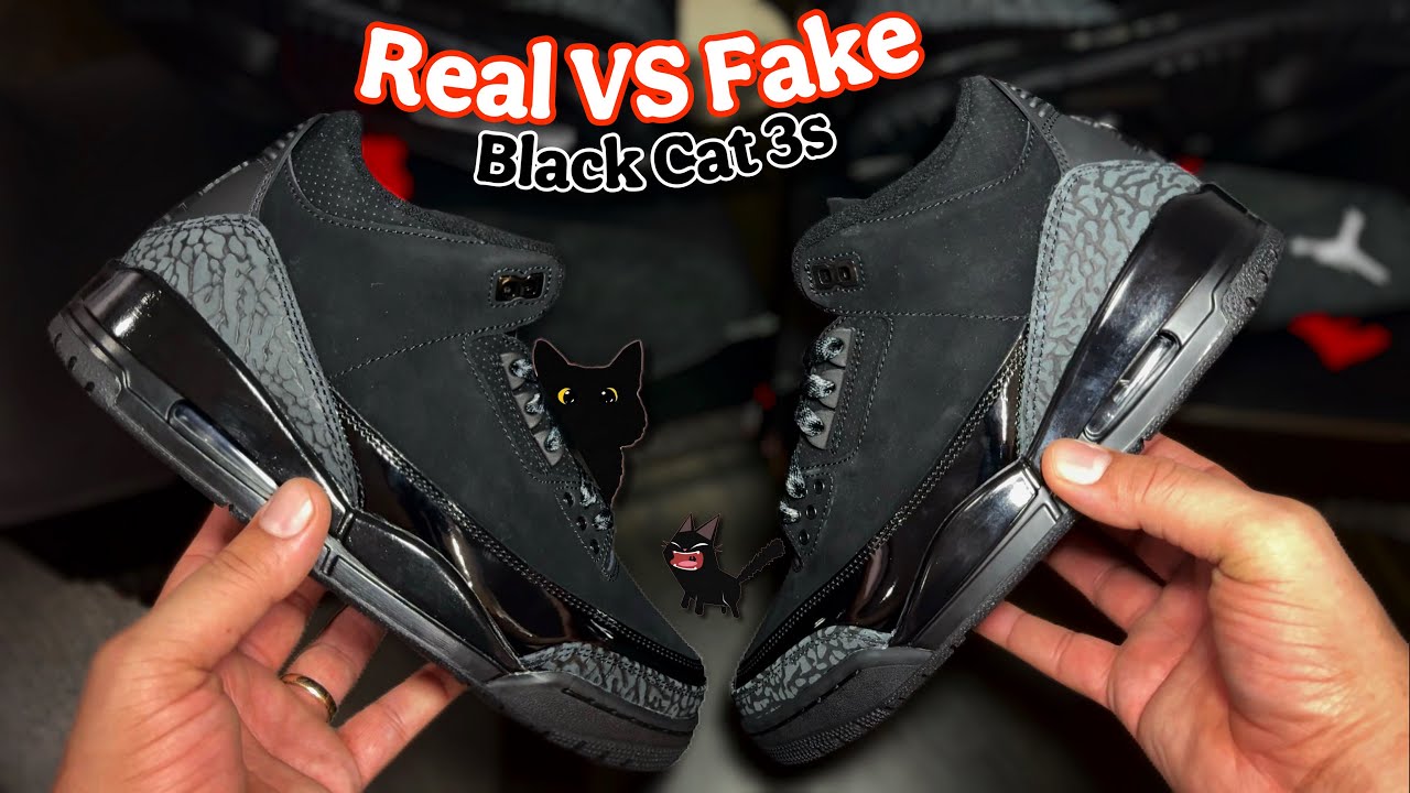 Как проверить подлинность Jordan 3 Black Cat 🐈‍⬛ Настоящие против поддельных (2025)