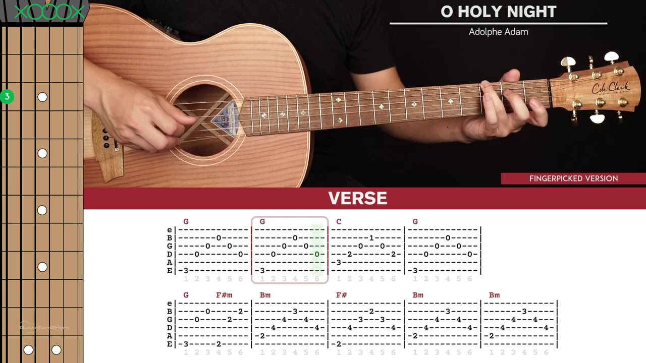 O Holy Night Guitar Cover 🎸|Christmas Tabs + Chords|