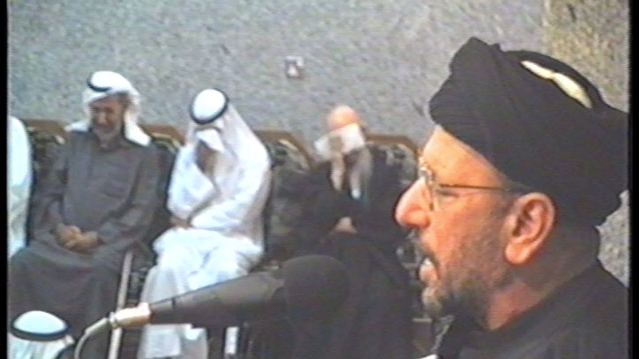 حضور المرجع الميرزا حسن الإحقاقي يوم السابع من المحرم  حسينية آل بوحمد- السيد جاسم الكربلائي