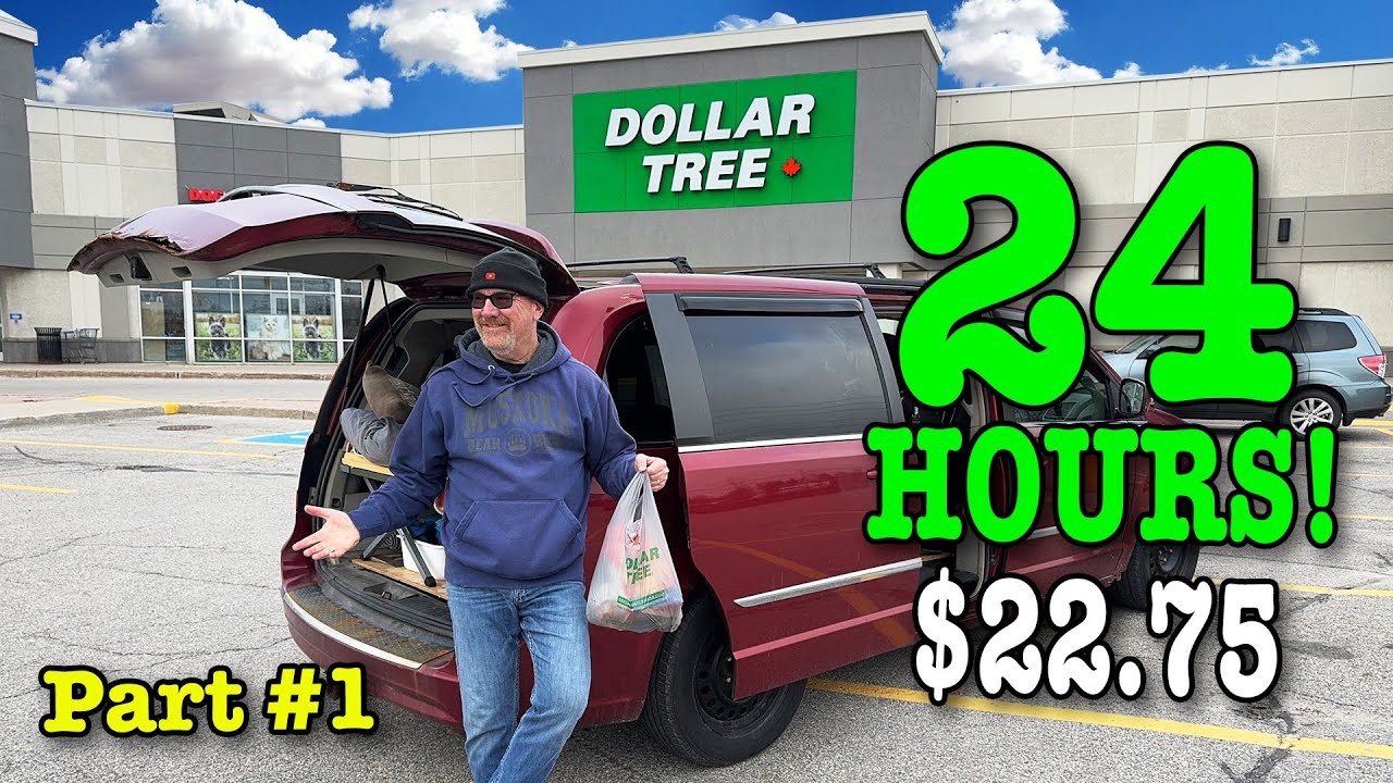 Выжить, питаясь только Dollar Tree в течение 24 часов, питаясь всякой ерундой!!! ЧАСТЬ 1