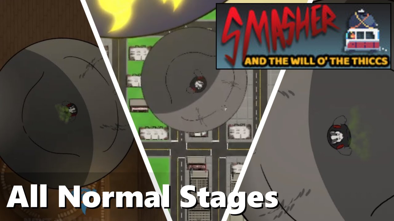 Smasher and the Will o' the Thiccs (All Normal Stages & Ending) - Weight Gain Game