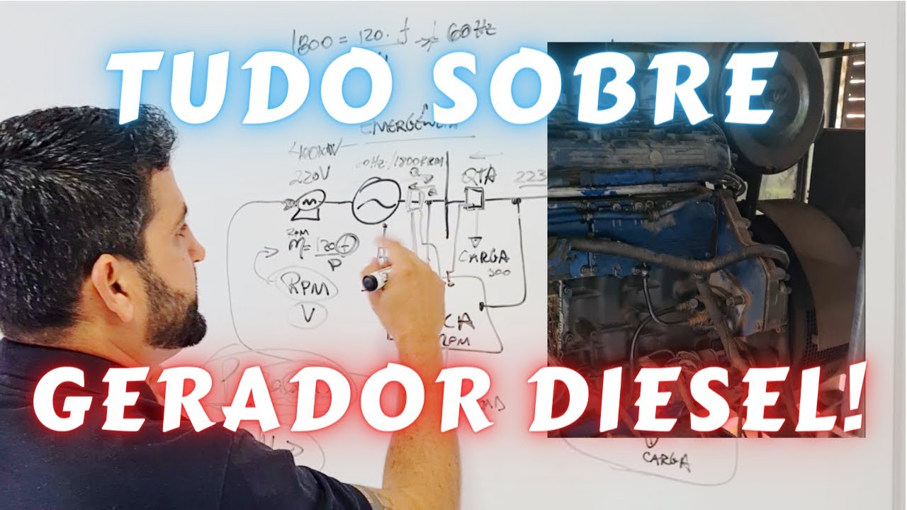 Como Funciona o Gerador Diesel de Emergência e Em Paralelo com a Rede na PRÁTICA E NA TEORIA!