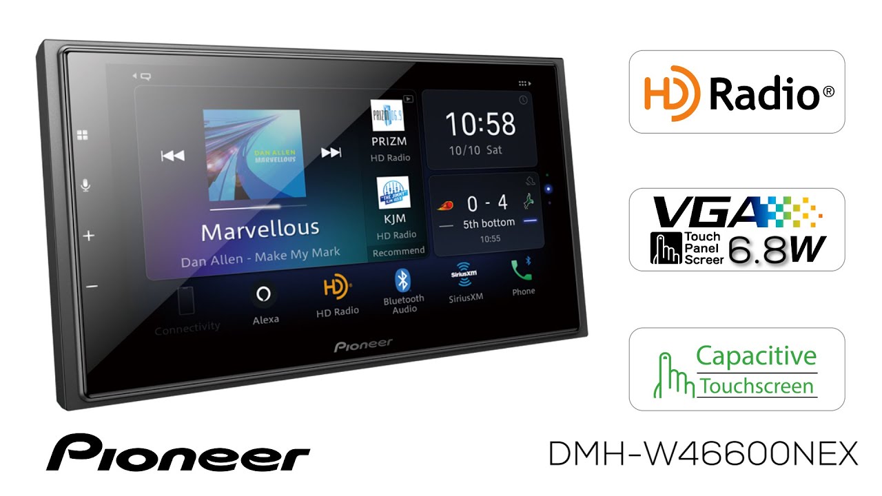 Pioneer 6.8 Inch Screen - DMH-W4660NEX - What's in the Box?