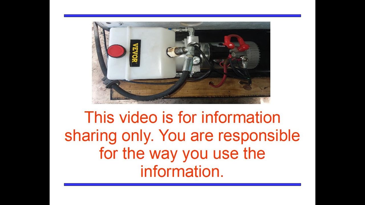 Using a Single Acting Pump with Double Acting Cylinders
