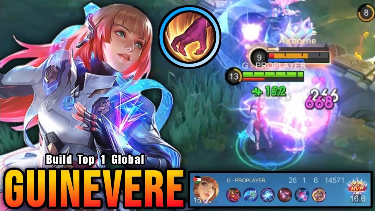 26 Kills!! Insane Damage Guinevere Deadly Jungler!! - Build Top 1 Global Guinevere ~ MLBB