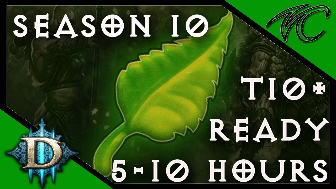 Diablo 3 / SE10 / Get gear for T10 + in 5-10 hours ( gameplay /commentary )
