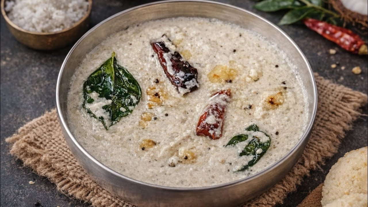 #Coconut 🥥 chutney recipe #indianfood 