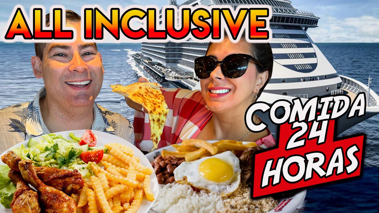 24 Horas Comendo Tudo que Tem no Navio