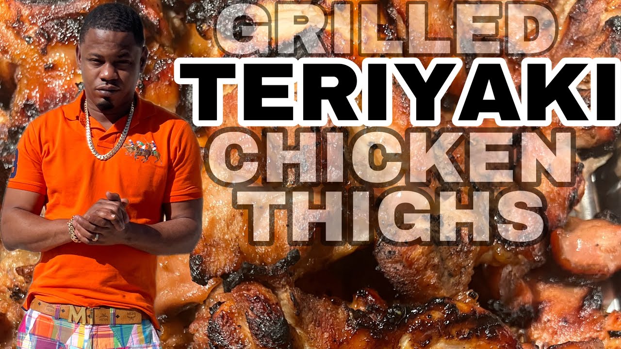 COOKING WITH WOOD 🪵 HOMEMADE GRILLED TERIYAKI CHICKEN THIGHS
