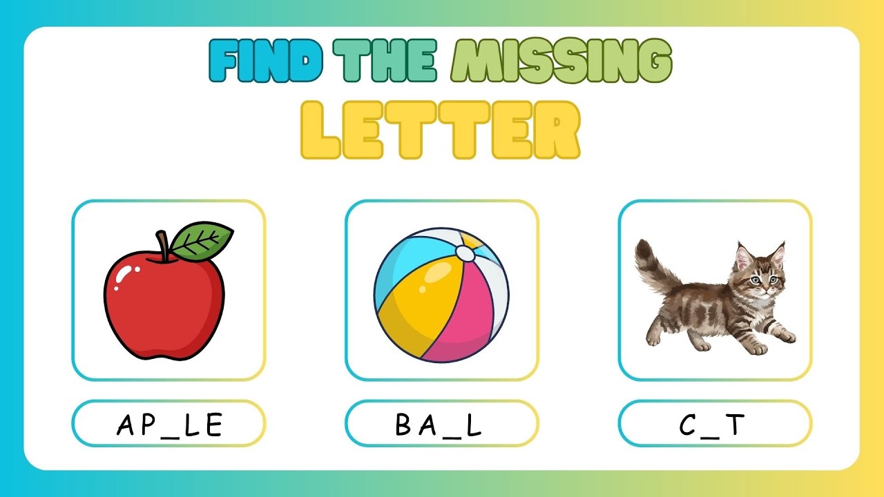 Find the Missing Letter | Fun Alphabet Game for Kids