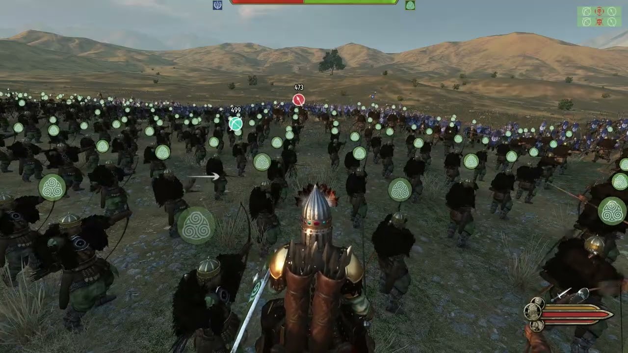 Mount and Blade II Bannerlord 500 Battanian Fian Champions VS 500 Sturgian Heavy Spearmen