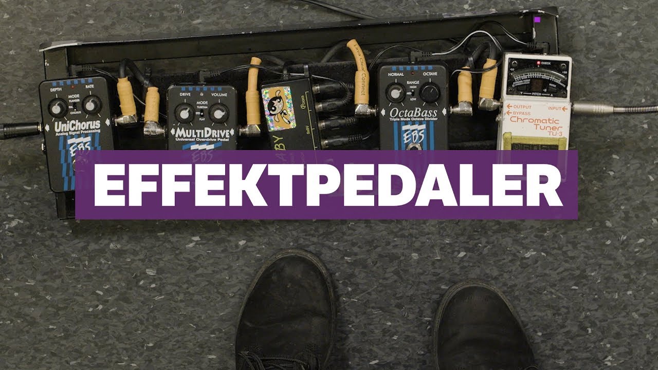 El-bass: Spille med pedaler