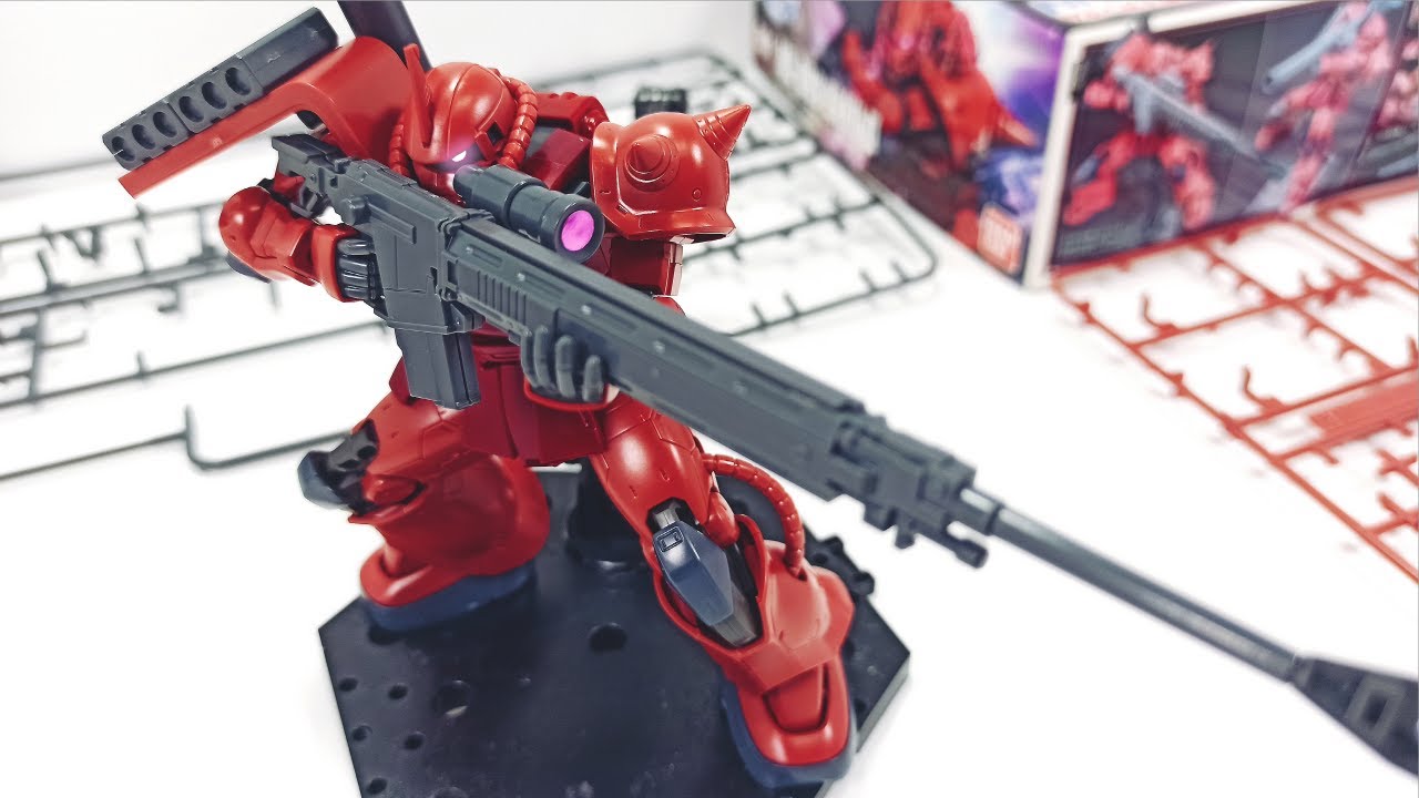 [Stop Motion Build] HG Char's Zaku II Origin Ver. (HG シャア専用ザク オリジン Ver. 組み立て コマ撮り)