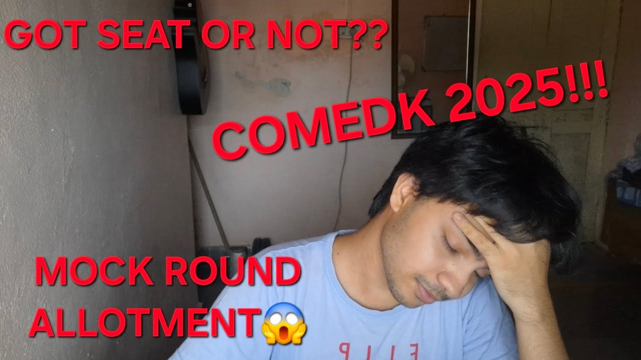 COMEDK 2025 MOCK ROUND RESULT | MILL GYI!!!😭😭