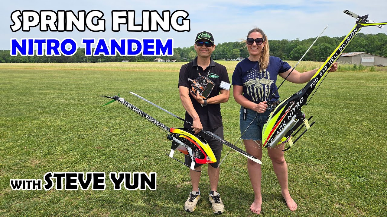 Nitro Heli Tandem Flight // SPRING FLING 2024 // with STEVE YUN