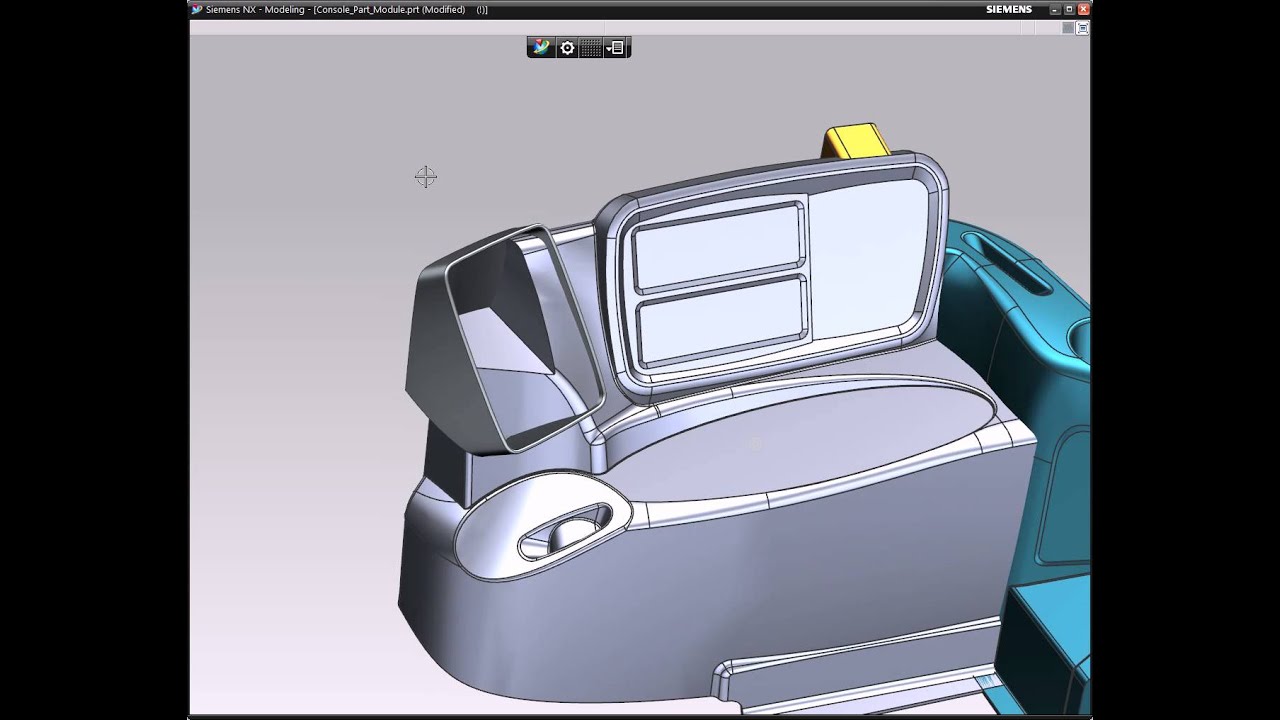 NX CAD - NX8.5 - Part Module Unite with Region Select